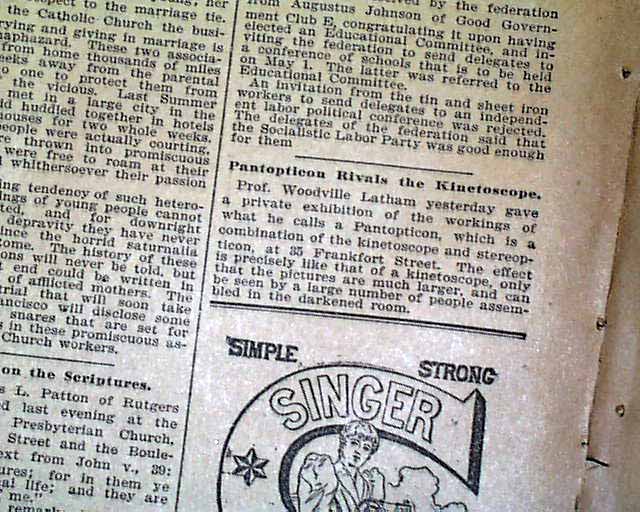 Very beginning of the motion picture industry...