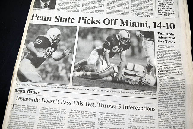 Penn State football are 1986 champions...