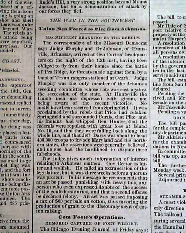 1862 Springfield MA Newspaper....
