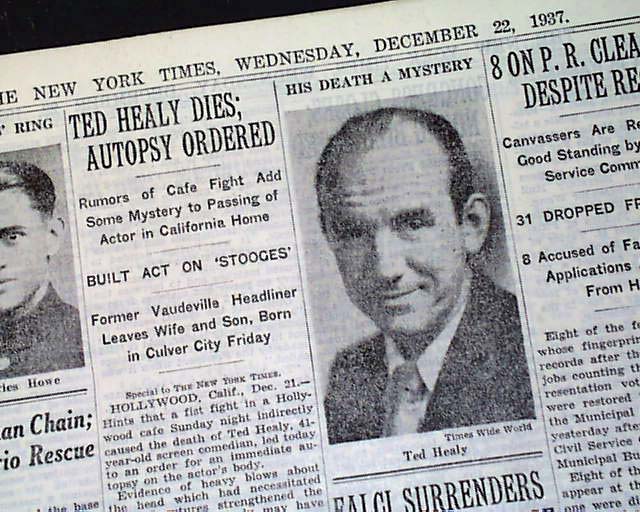 Lincoln Tunnel opens... Ted Healy death... - RareNewspapers.com