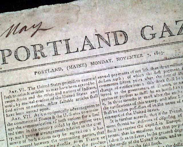 Louisiana purchase notes image