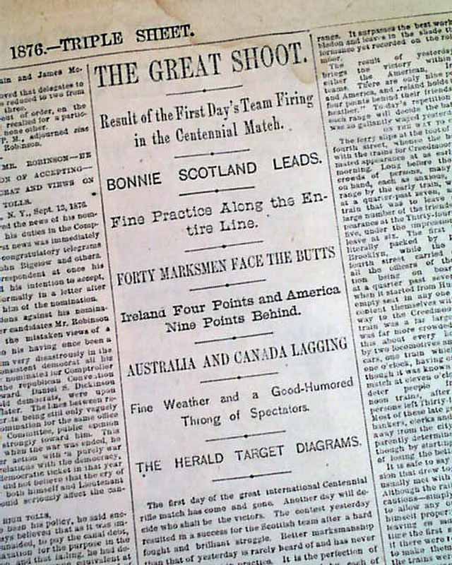 1876 Creedmoor centennial rifle match....