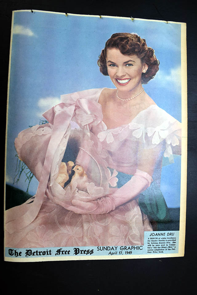 1949 Hollywood actress Joanne Dru color cover...