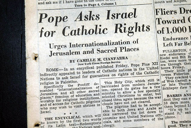 Pope Pius XII second encyclical in 1949...