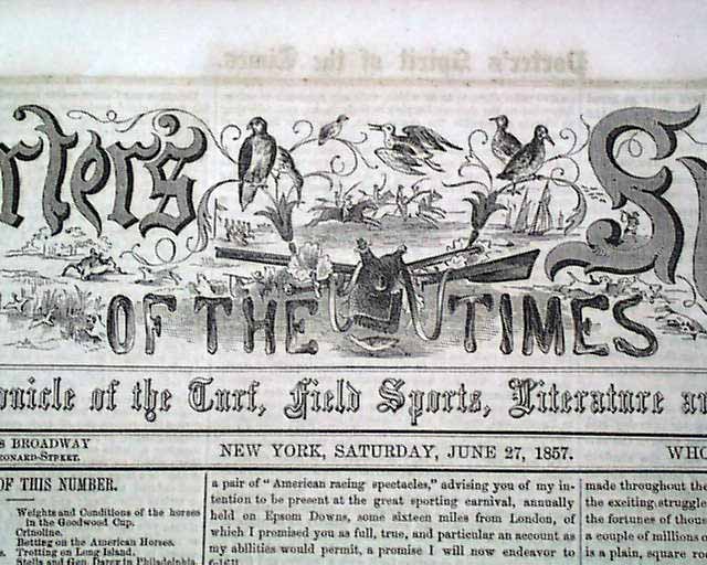 Baseball in 1857...