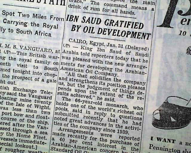 King Ibn Saud & Saudi Aramco