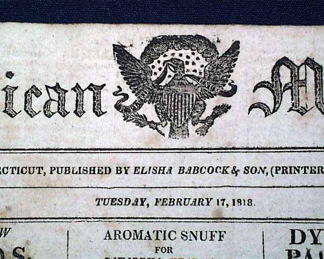 1818 presidential acts rarenewspapers