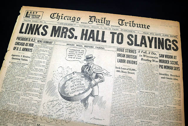 1926 Hall-Mills murder case...