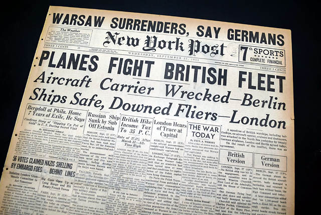 World War II begins... Poland invasion...