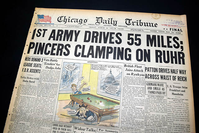 Frankfurt falls to the American Army...
