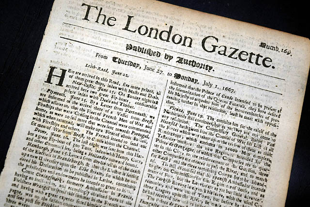 The world's oldest continually published English language newspaper...