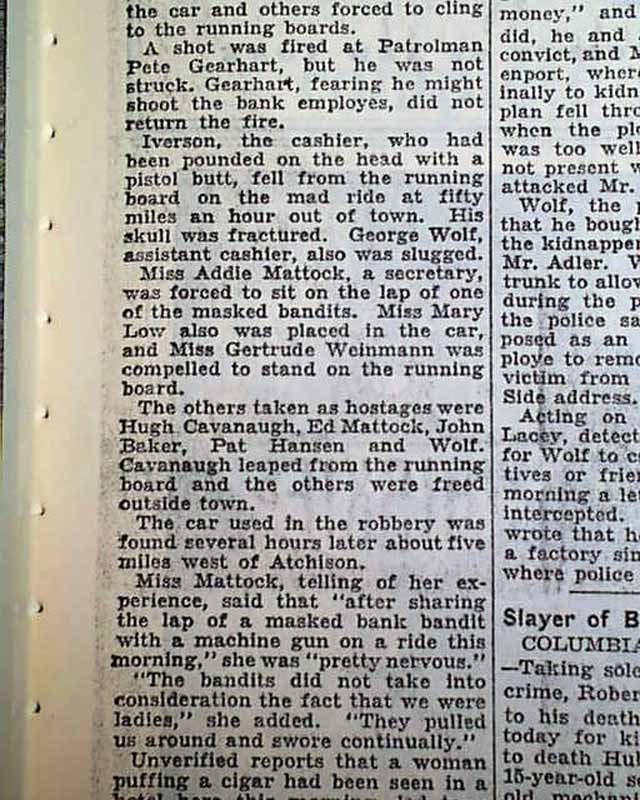 Bonnie and Clyde in Atchinson, Kansas ?....