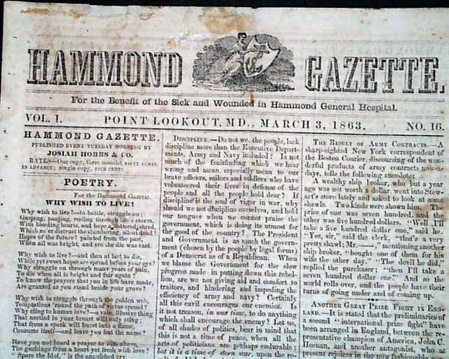civil war hospital newspaper civil war hospital newspaper