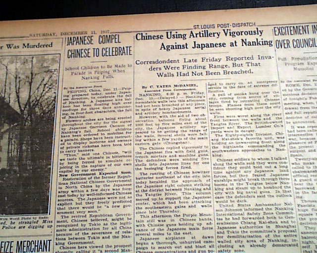 Rape Of Nanking... Chinese Massacre... - RareNewspapers.com