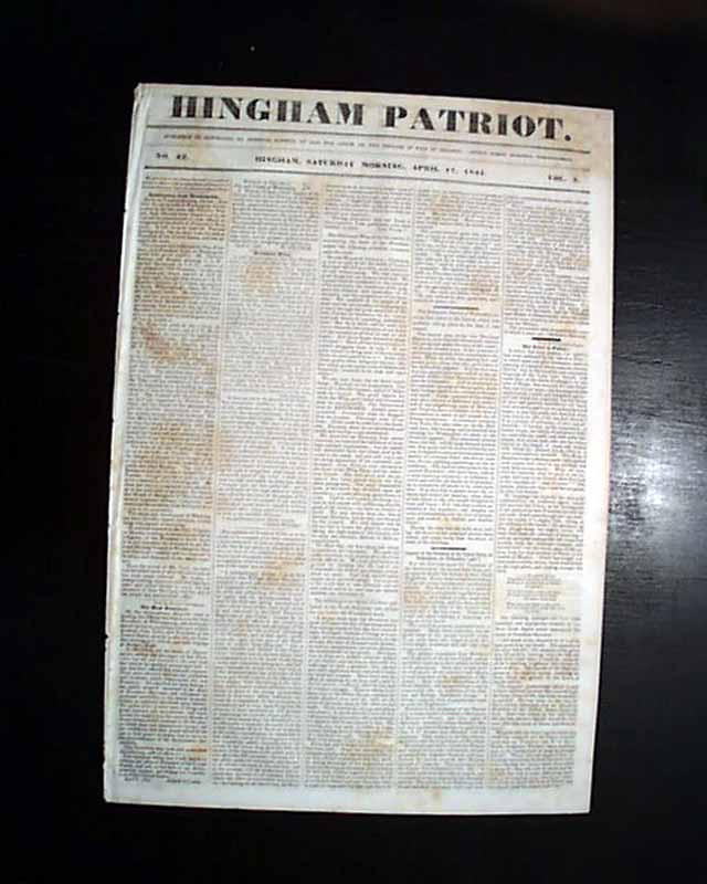 On Harrison's funeral, and Tyler's inaugural address