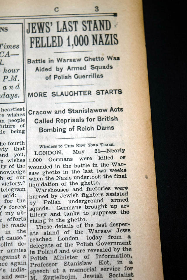 1943 Warsaw Ghetto uprising... WWII....