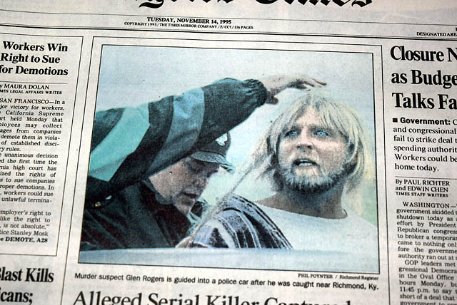 Glen Rogers "The Cross-Country Killer" 1995 capture...