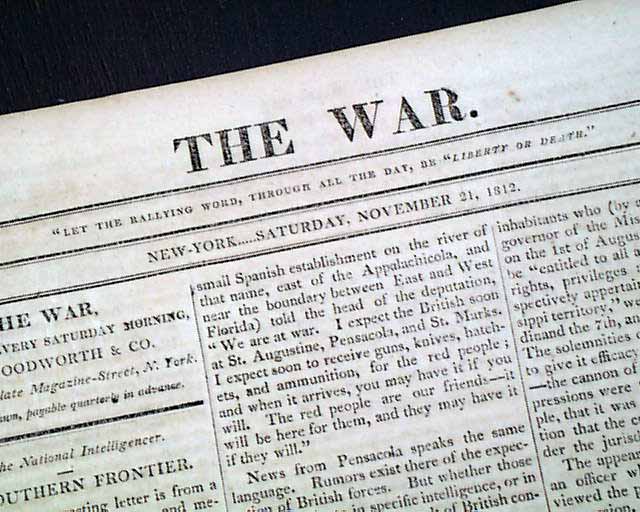 War of 1812 events in the South...