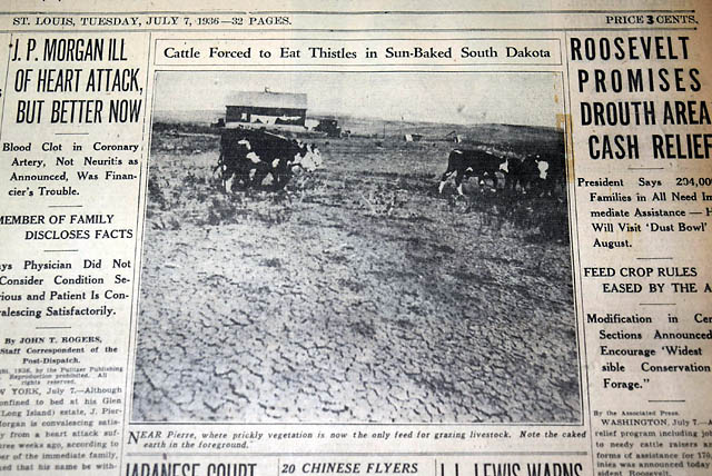 1936 Dust Bowl agriculture drought... FDR...