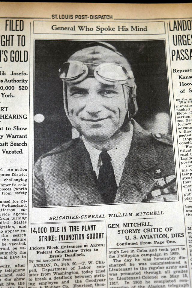 1936 Death of the "Father of the U.S. Air Force"...
