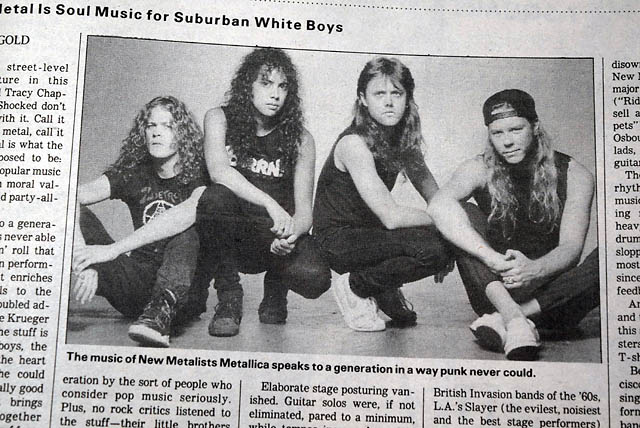 1988 Heavy Metal Band "Metallica" editorial...
