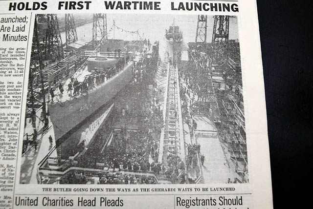 Launch of the USS Wisconsin...  