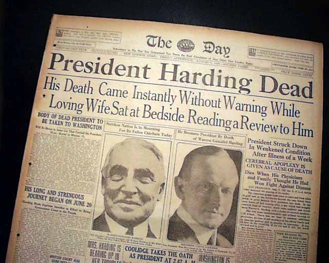 Image result for president warren harding death