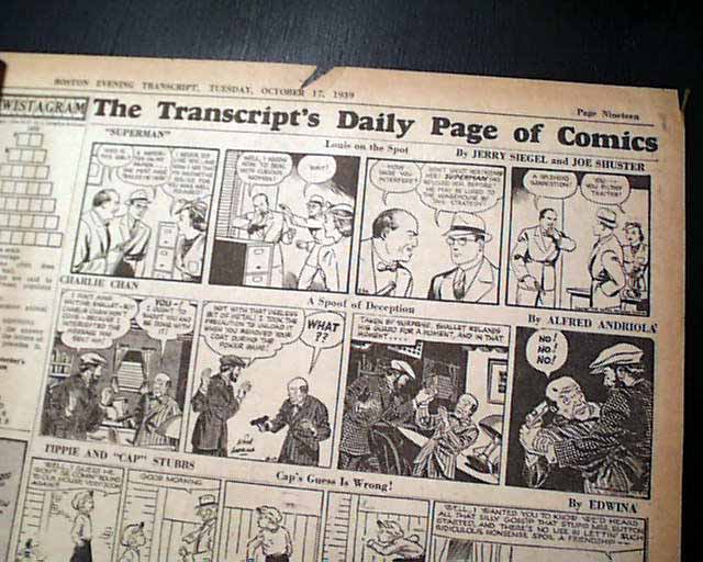 Superman Newspaper Comic Strip