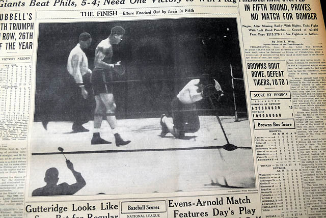 1936 Joe Louis vs. Al Ettore...