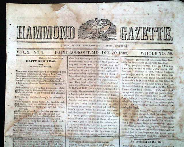 civil war hospital newspaper