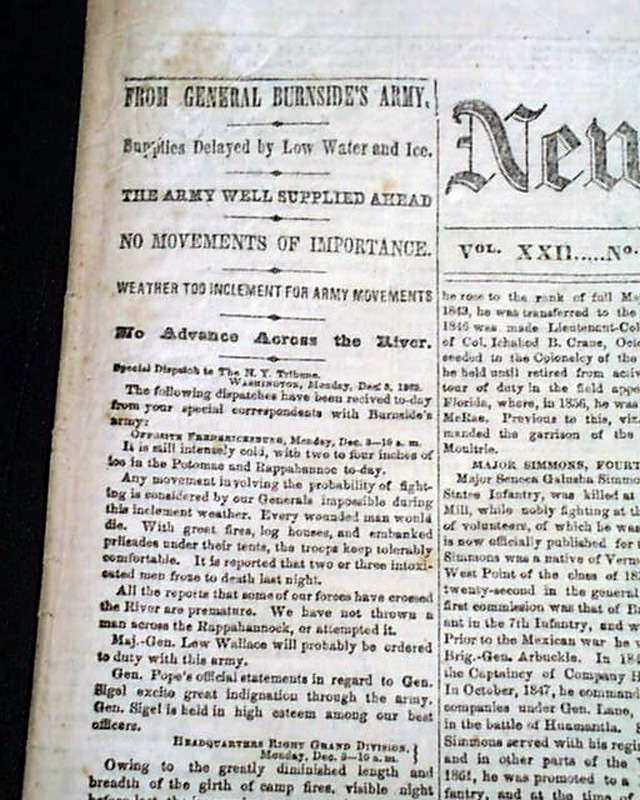 Latest news on the Civil War...