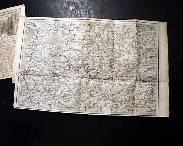 Selishte Map Large foldout map of Selesia... - RareNewspapers.com