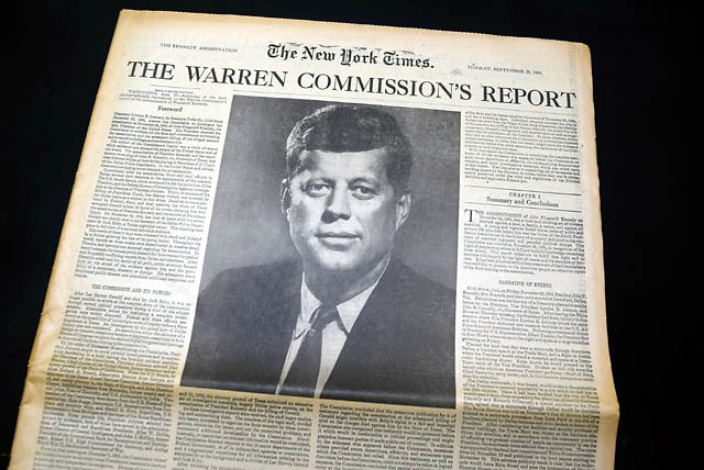 1964 Warren Commission's Report....