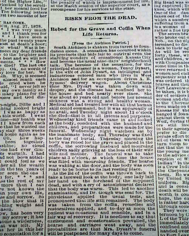 Presumed dead, she was not... On the Cheyenne Massacre...