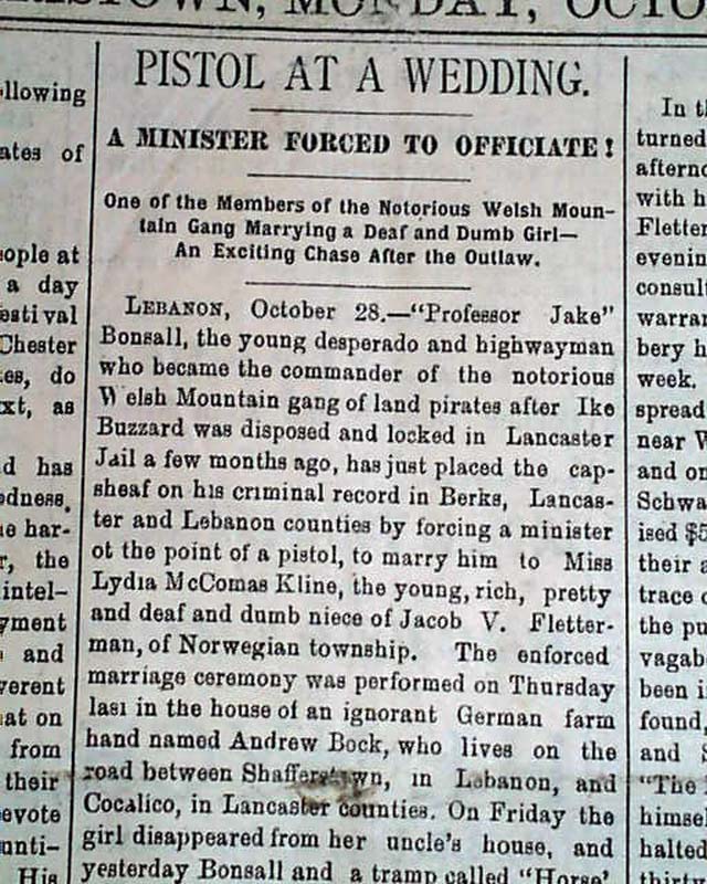 1883 Norristown, Pennsylvania...