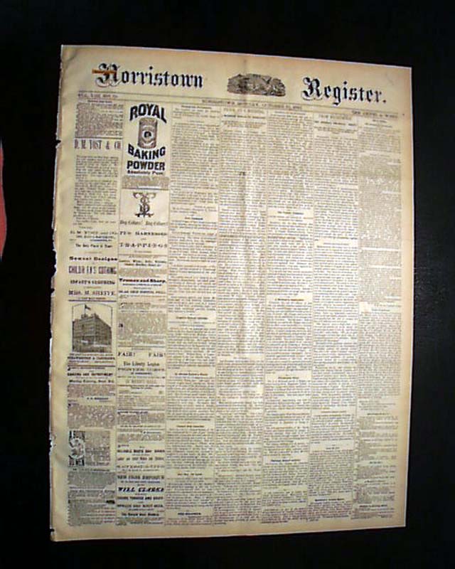 1883 Norristown, Pennsylvania...