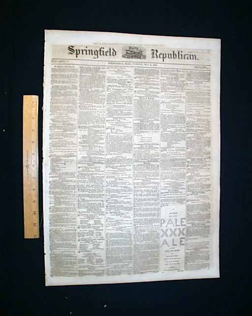 1862 Springfield MA Newspaper....