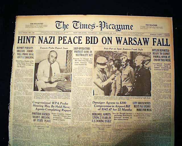 Poland surrenders in 1939.... - RareNewspapers.com