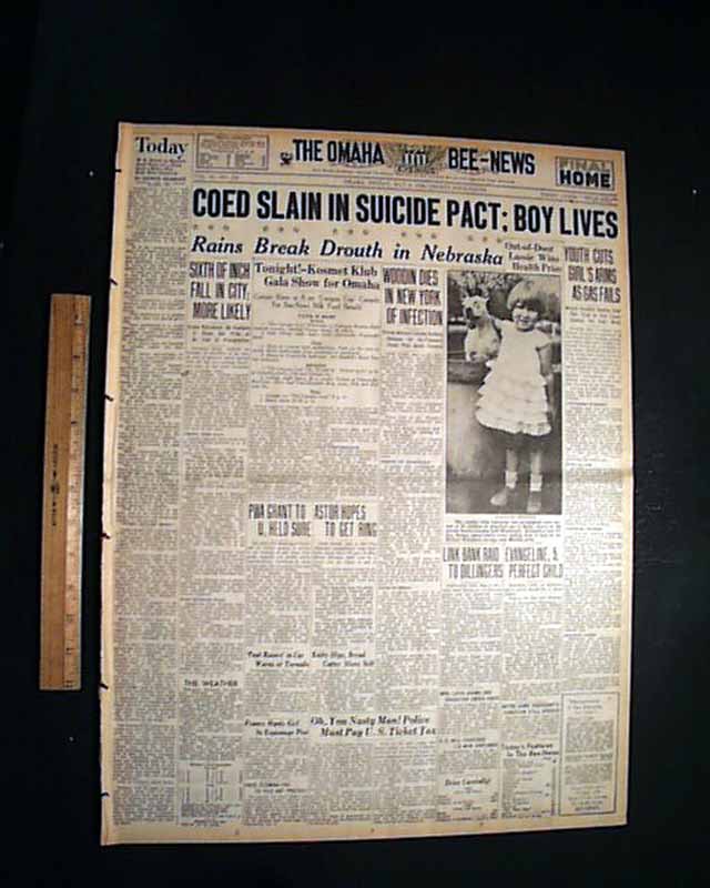 Bank robbery in Fostoria, Ohio possible work of Dillinger...