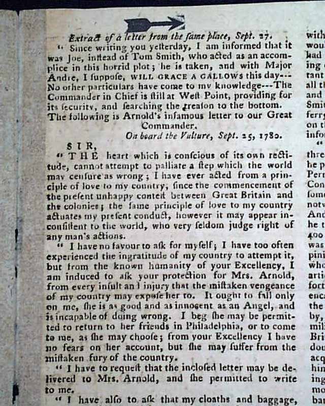 Terrific account of the Benedict Arnold treason plot ...