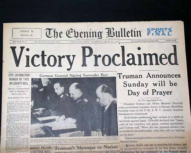 Victory Proclaimed... Liberty Bell tapped...