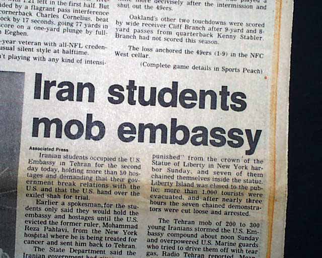 Iran Hostage Crisis Begins 52 Hostages Taken 444 Days Of Captivity 