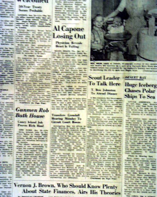 Al Capone near death... -
