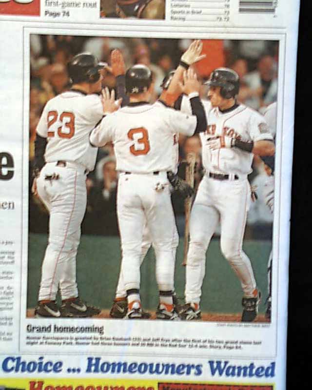 Nomar Garciaparra's two grand slams lead Red Sox - The Boston Globe