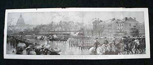 Noteworthy print... President Harrison Inauguration...