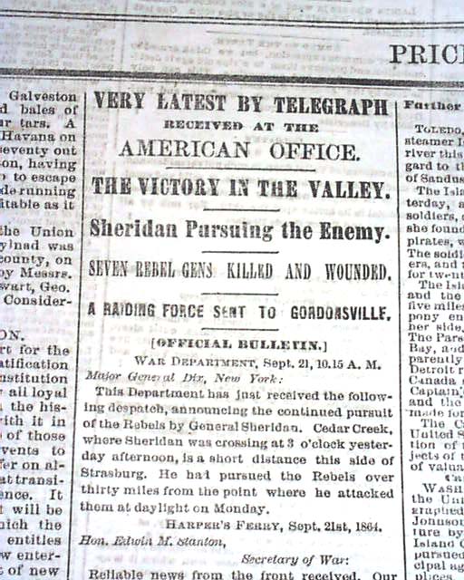 1864 Several Illustrated Ads and War Reports - RareNewspapers.com