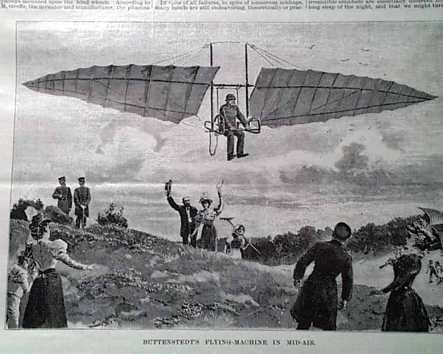 Early Flight... Buttenstedt's Flying Machine...