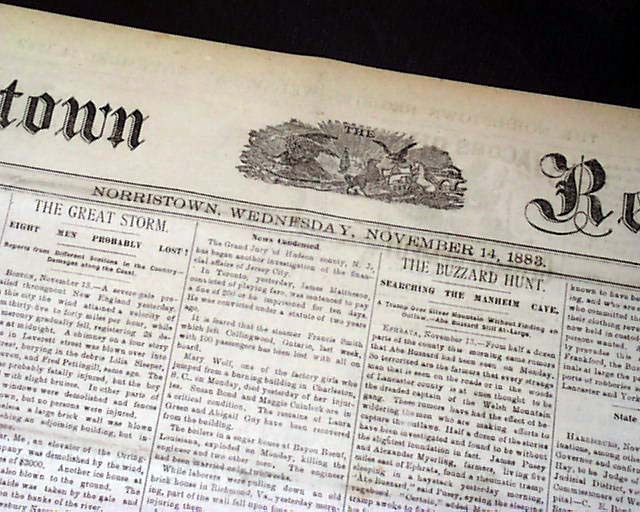 1883 Norristown, Pennsylvania...