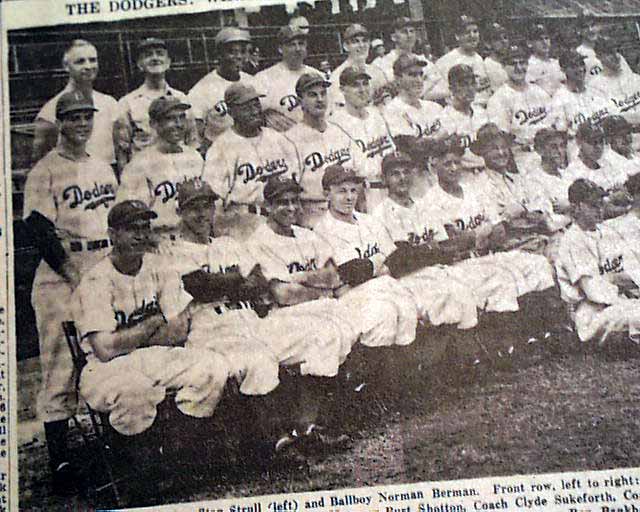 Year of Jackie Robinson - The Bums Brooklyn Dodgers win pennant 