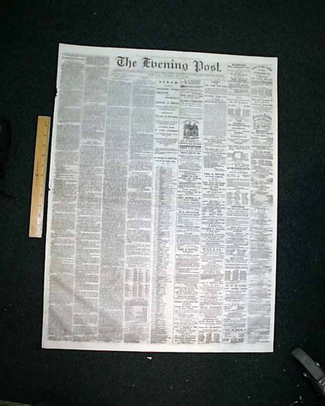 1863 New York City Newspaper.... - RareNewspapers.com